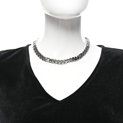 Gucci Palladium Interlocking G Gurmette Chain Necklace Silver 2 of 5