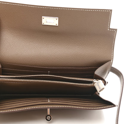 Hermes Epsom Kelly Longue Wallet Etoupe 5 of 8