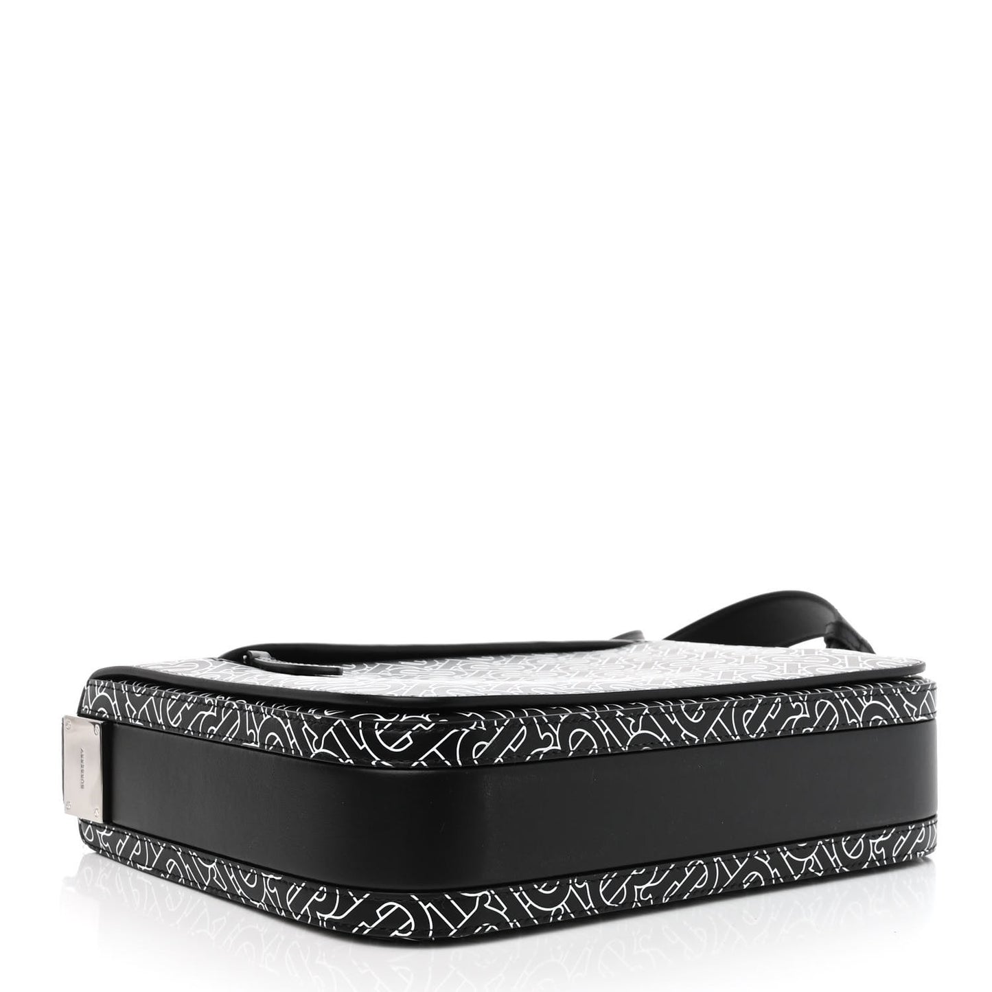 Calfskin Monogram TB Print Messenger Bag Black White
