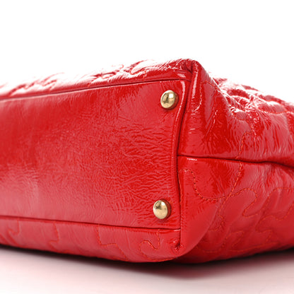 Chanel Crackled Patent Calfskin Puzzle Tote Red 10 of 10
