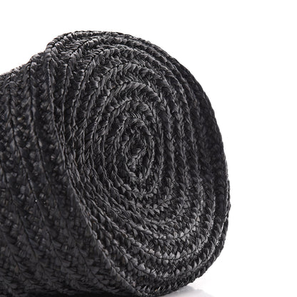 Saint Laurent Raffia Medium Panier Bag Black 11 of 13