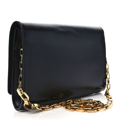 Louis Vuitton Calfskin Chain Louise GM Black 3 of 9