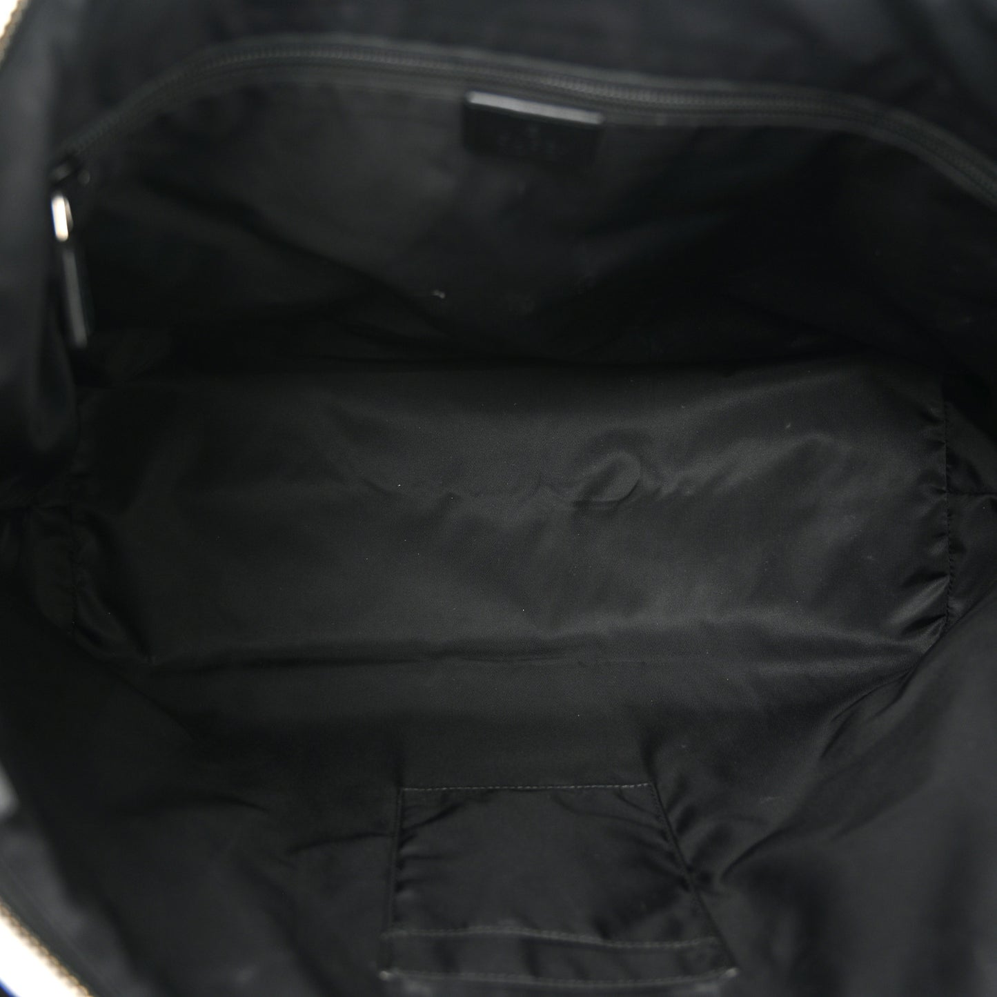 GG Supreme Monogram Web Medium Zippered Tote Beige Black