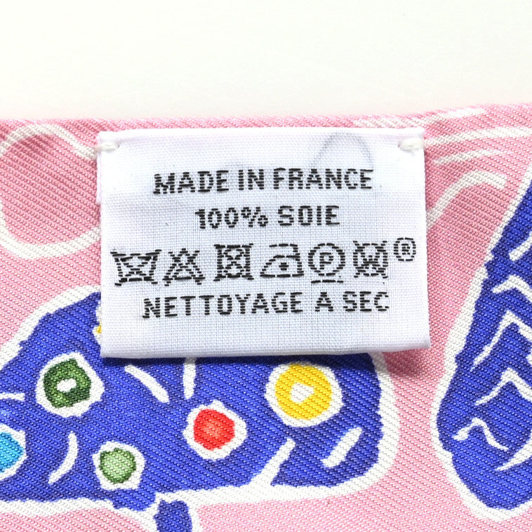 Hermes Silk Isola Di Primavera Twilly Rose Bleu Multicolor 3 of 4