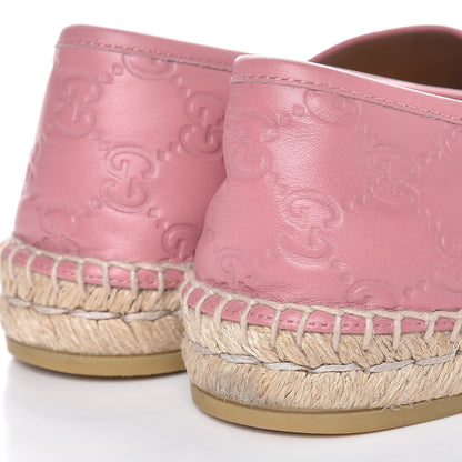 Gucci Guccissima Signature Espadrilles 38.5 Rose Baby Candy 9 of 11