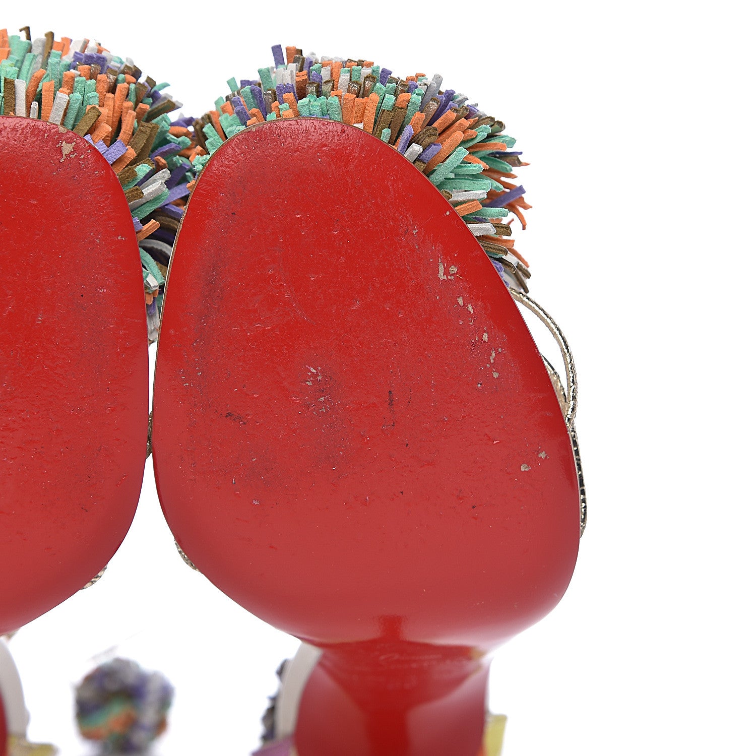 Christian Louboutin Nappa Suede Starouchi 100 Sandal 35 Multicolor 9 of 14