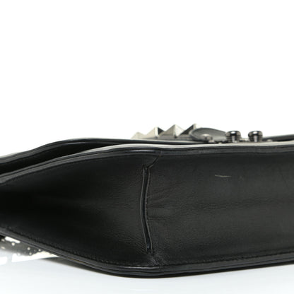Valentino Garavani Vitello Medium Glam Lock Rockstud Flap Black 5 of 21