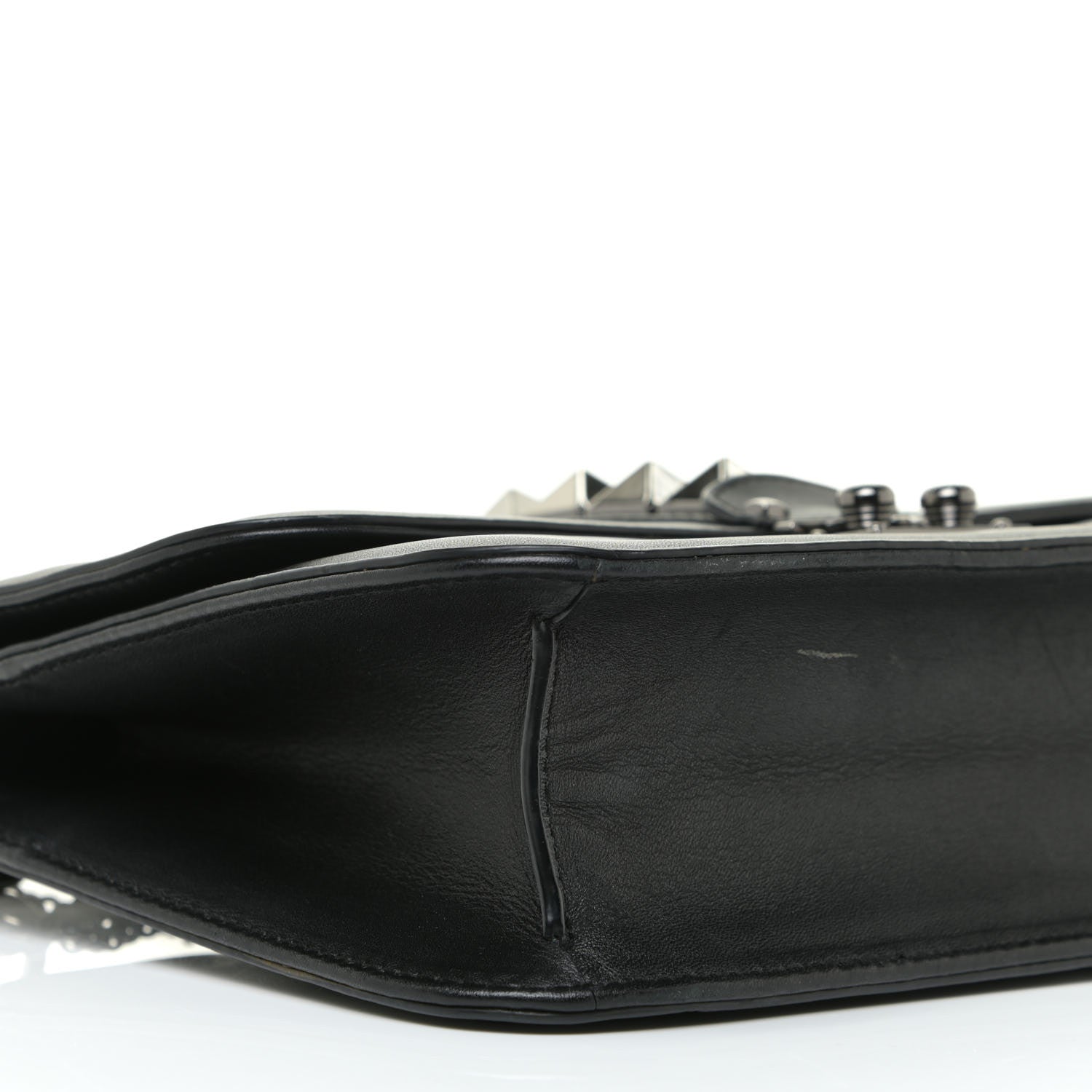 Valentino Garavani Vitello Medium Glam Lock Rockstud Flap Black 5 of 21
