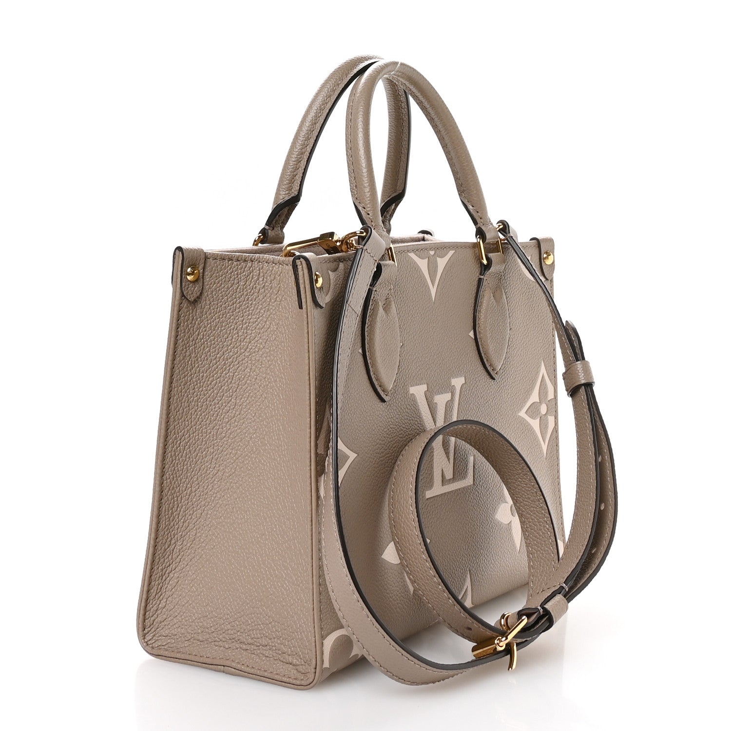 Louis Vuitton Empreinte Monogram Giant Onthego PM Tourterelle Creme 3 of 10