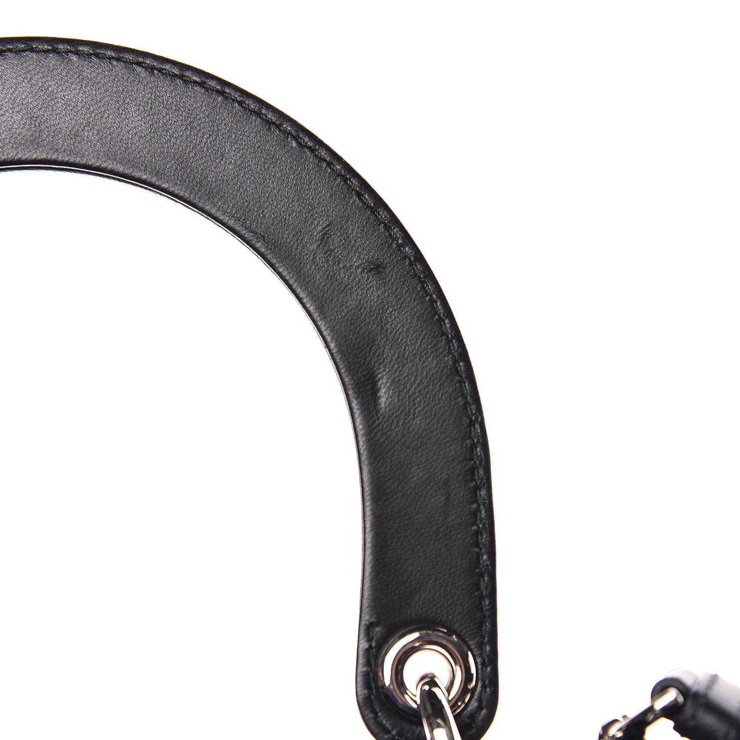 Christian Dior Lambskin Cannage Medium Lady Dior Black 12 of 13