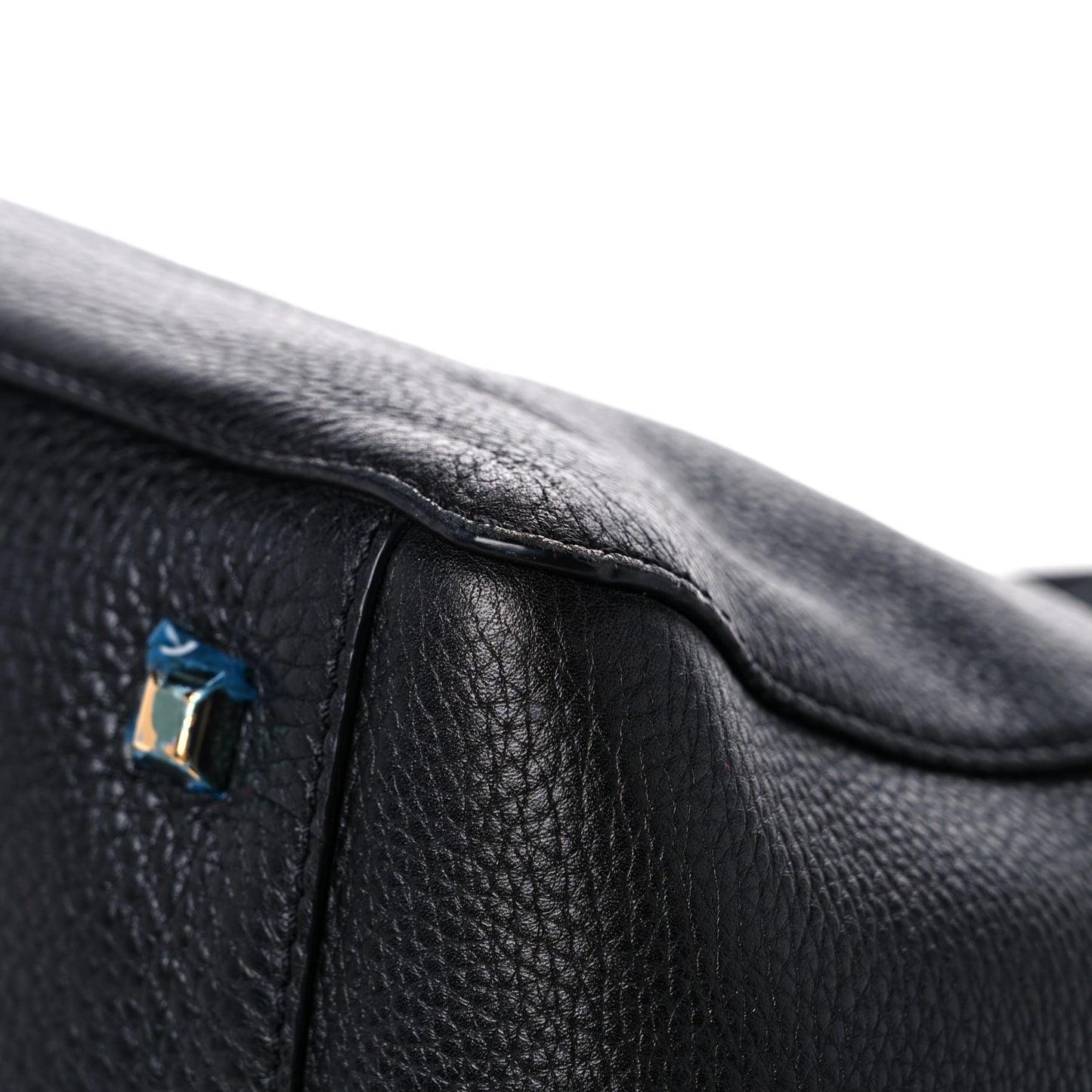 Grained Calfskin Jamaica Beaded My Rockstud Tote Black
