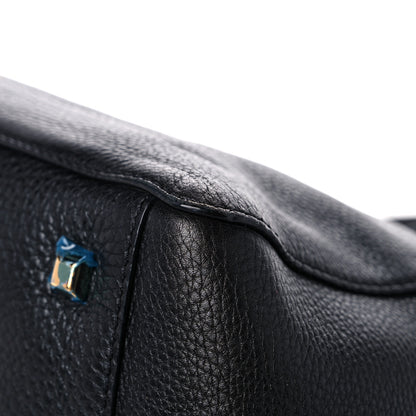 Valentino Garavani Grained Calfskin Jamaica Beaded My Rockstud Tote Black 10 of 15
