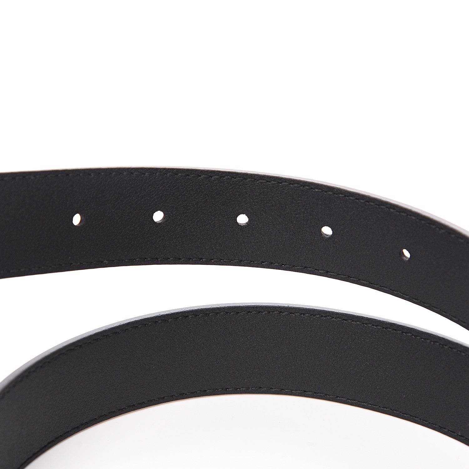 Gucci Plutone Calfskin Interlocking G 30mm Belt 75 30 Black 3 of 4