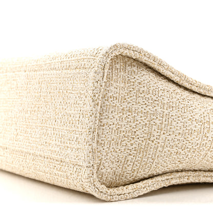Chanel Lurex Boucle Mini Deauville Tote White 10 of 12