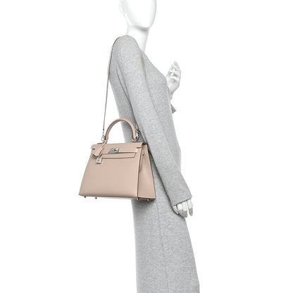 Hermes Grain d'H Kelly Sellier 28 Argile 2 of 9