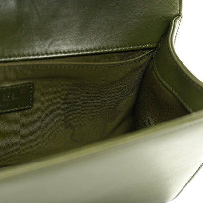 Chanel Lambskin Quilted Medium Boy Flap Green 11 of 11