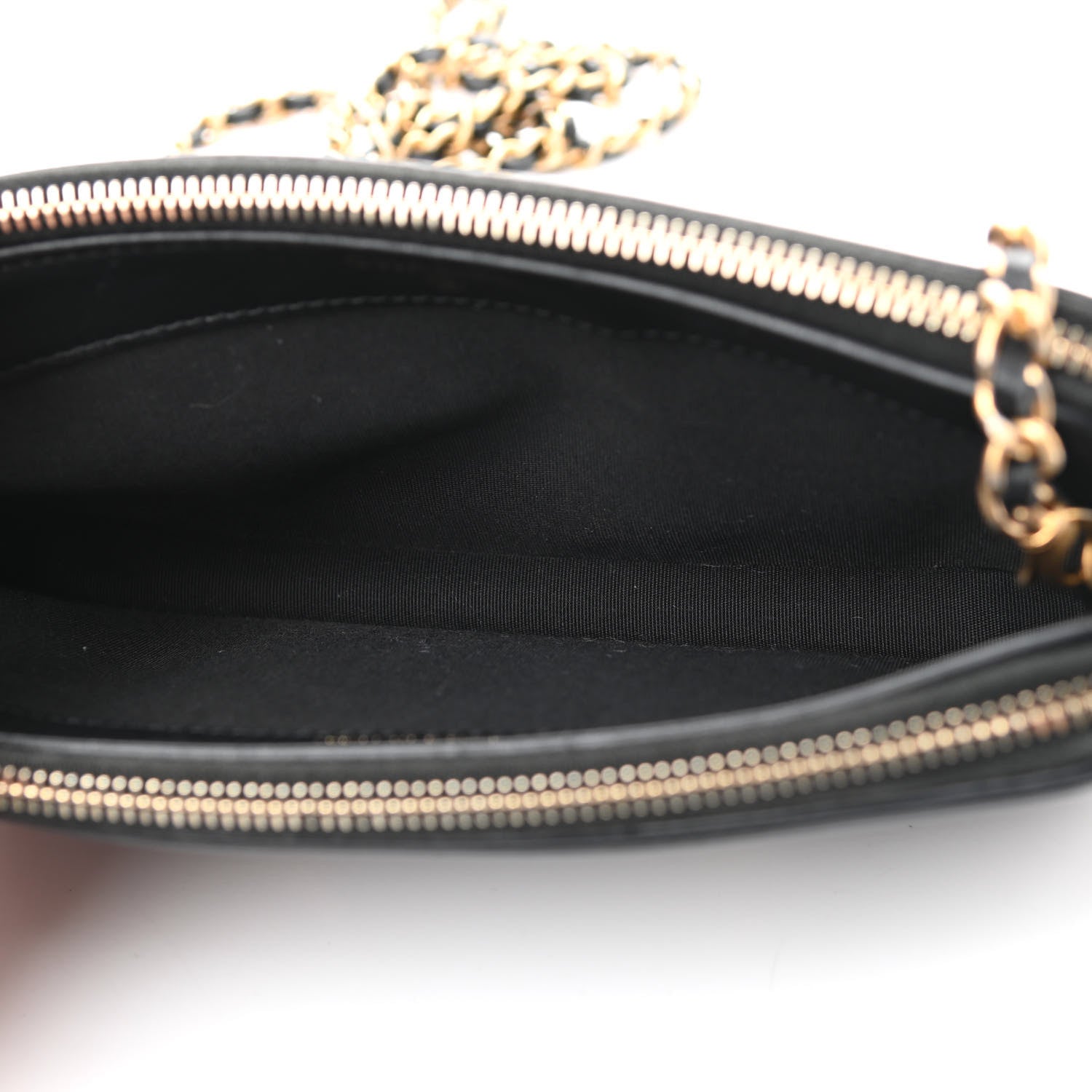 Chanel Caviar Quilted CC Filigree Clutch With Chain Black 5 of 13