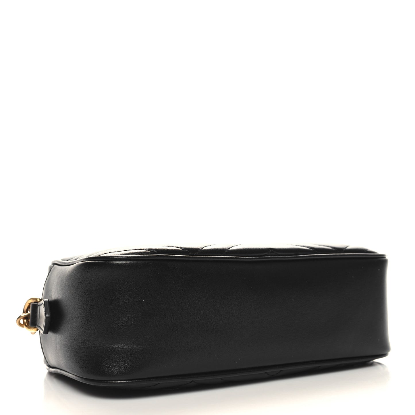 Calfskin Matelasse Small GG Marmont Chain Shoulder Bag Black