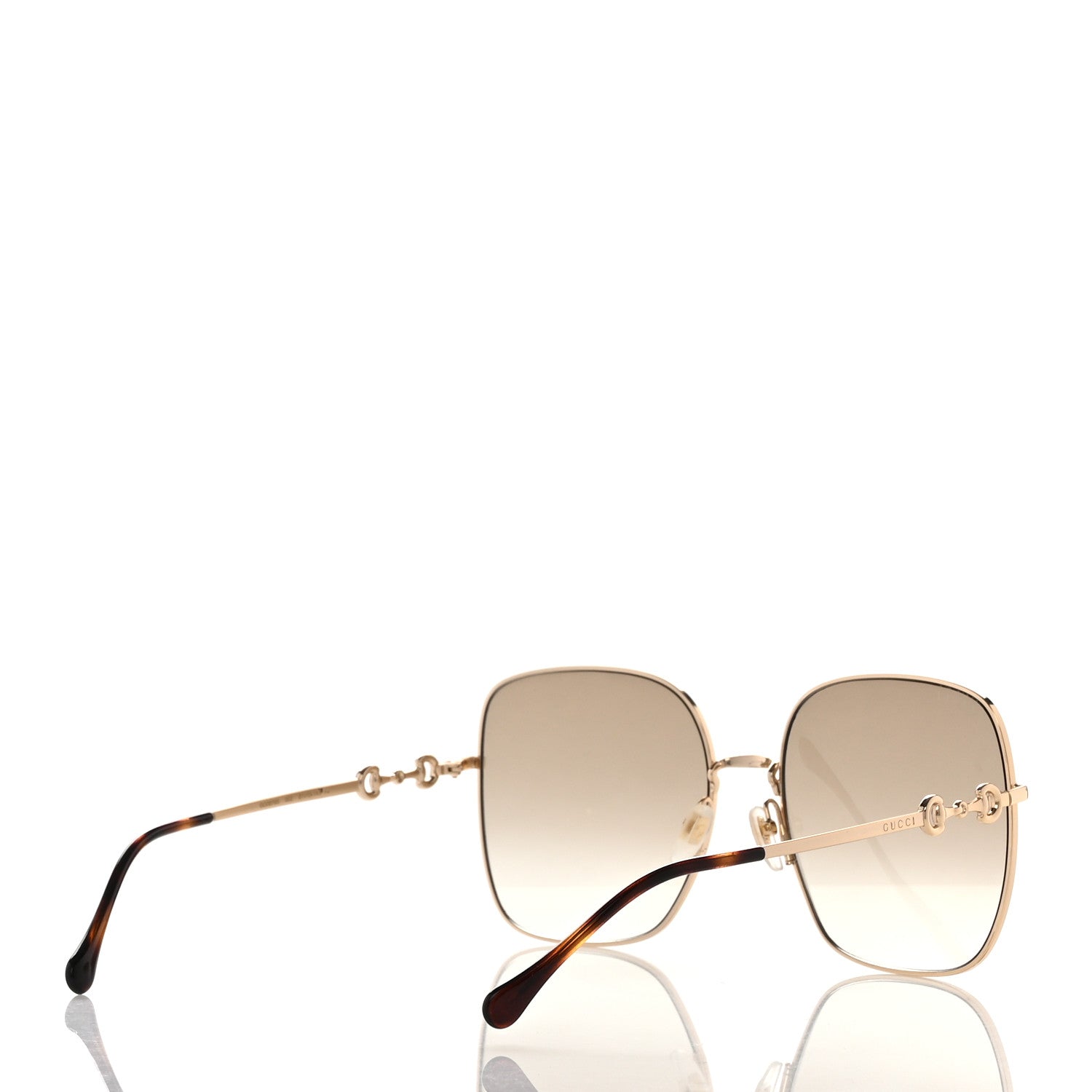 Gucci Metal Horsebit Square Frame Sunglasses GG0879S 4 of 7