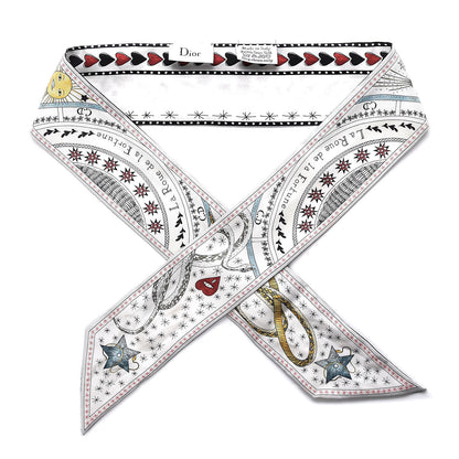 Christian Dior Silk La Roue De La Fortune Mitzah Scarf 1 of 4