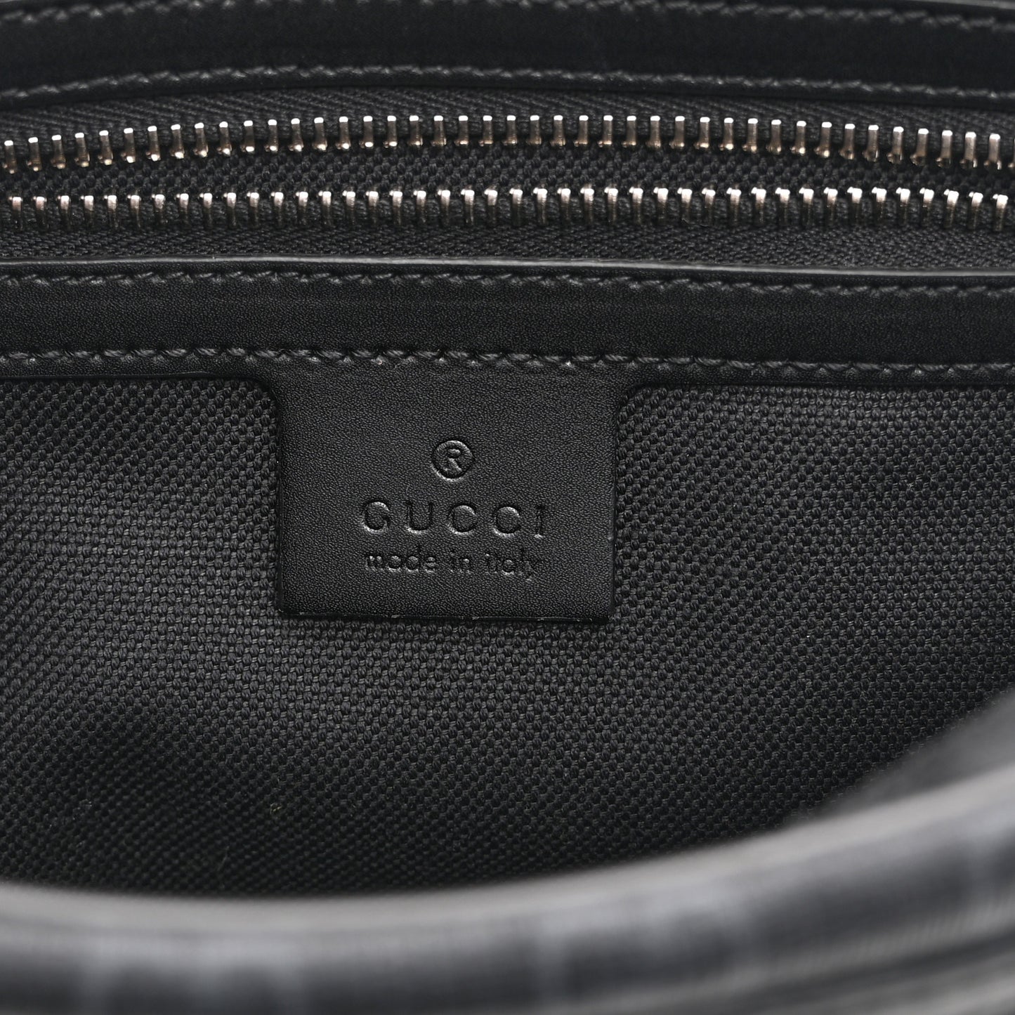 Soft GG Supreme Monogram Web Belt Bag Black Grey