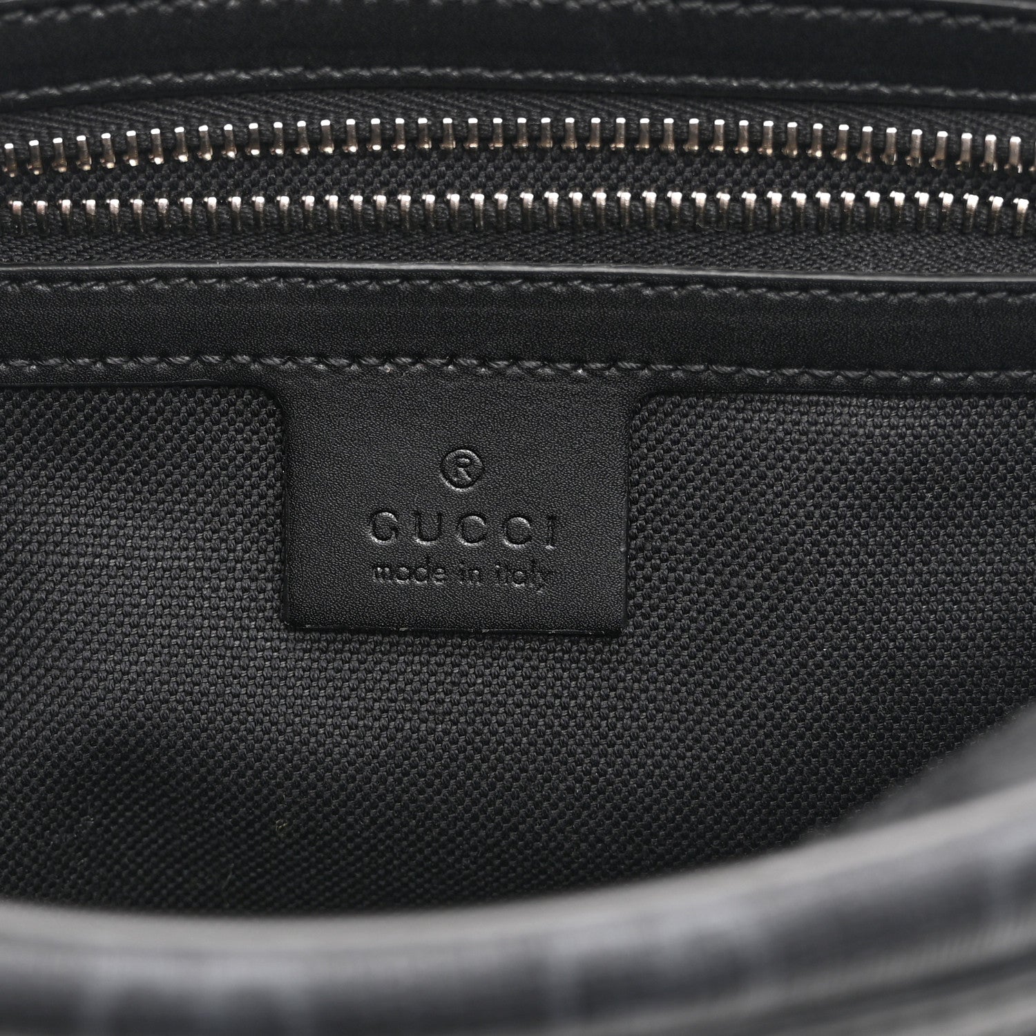 Gucci Soft GG Supreme Monogram Web Belt Bag Black Grey 6 of 11