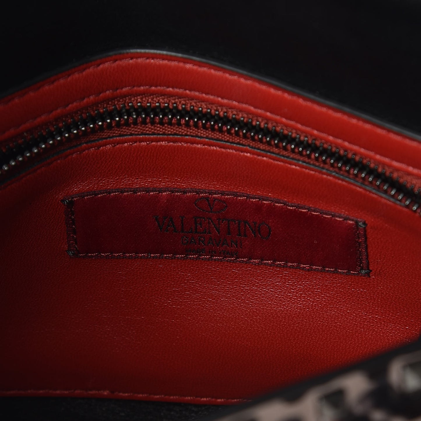 Metallic Patent Medium Rockstud Spike Shoulder Bag Rutenio