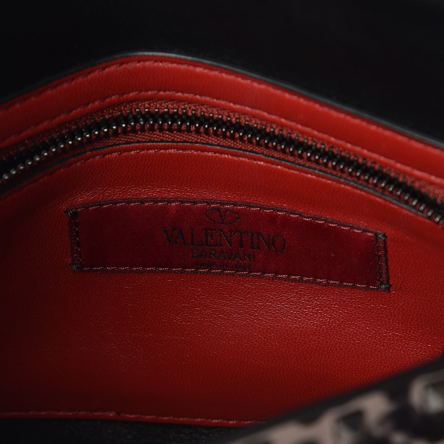 Valentino Garavani Metallic Patent Medium Rockstud Spike Shoulder Bag Rutenio 6 of 9