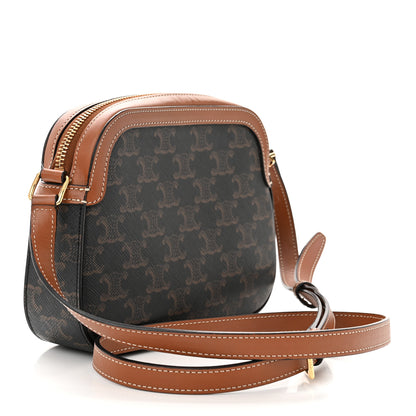 Celine Triomphe Canvas Small Camera Bag Tan 3 of 12