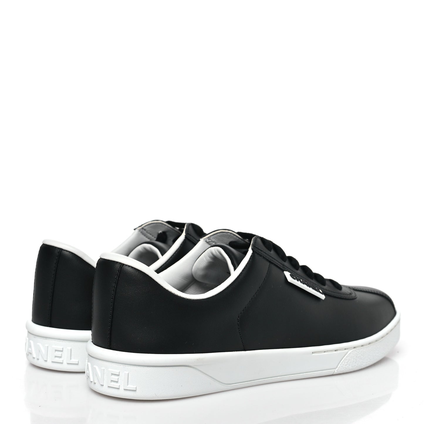 Calfskin CC Womens Sneakers 36.5 Black