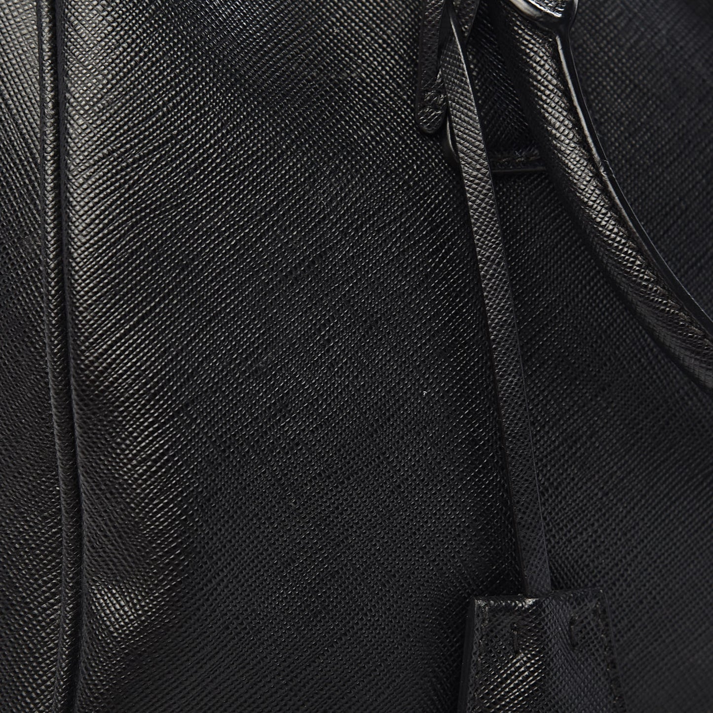 Saffiano Lux Bowler Black