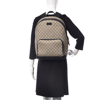 Gucci GG Supreme Monogram Medium Backpack Black 2 of 13