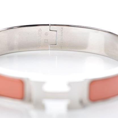 Hermes Enamel Narrow Clic Clac H Bracelet GM Mango 4 of 4