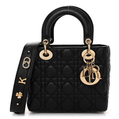 Christian Dior CHRISTIAN DIOR Lambskin Cannage Small My ABCDior Lady Dior Black 1 of 9