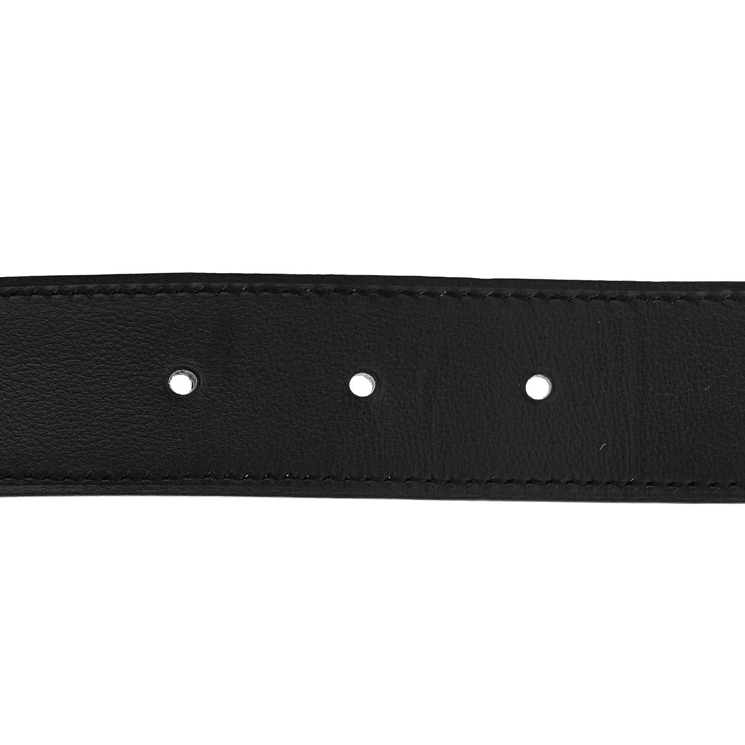 Hermes Matte Porosus Crocodile Monochrome 24mm Mini Constance H Belt 105 42 Black 5 of 5
