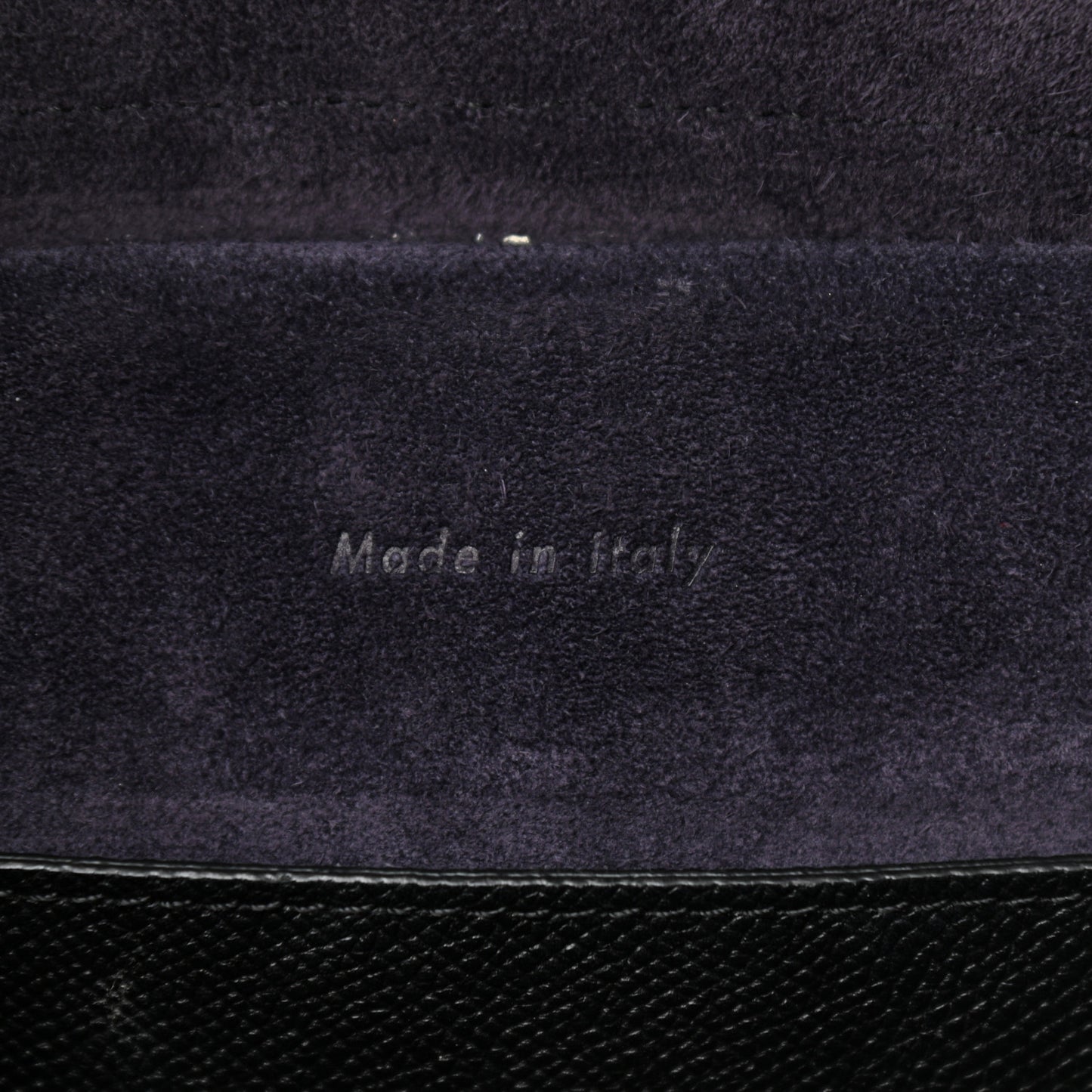 Grained Calfskin Micro Belt Bag Black