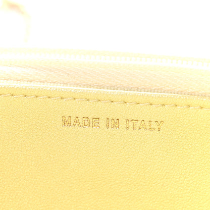Chanel Cloudy Pearly Goatskin Quilted Wallet on Chain WOC Light Yellow 8 of 12