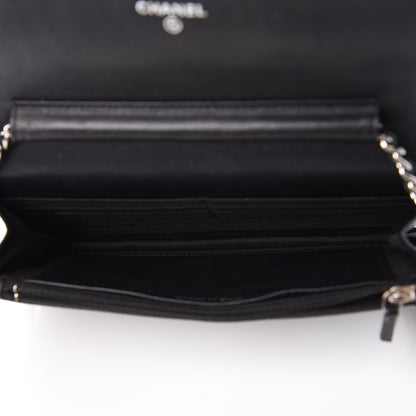 Chanel Caviar Sevruga Wallet On Chain WOC Black 5 of 9