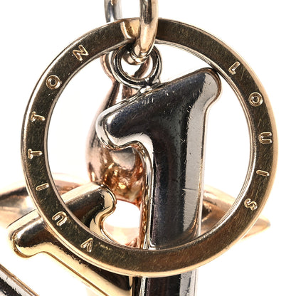 Louis Vuitton New Wave Bag Charm Key Holder Yellow Pink White Gold 3 of 4