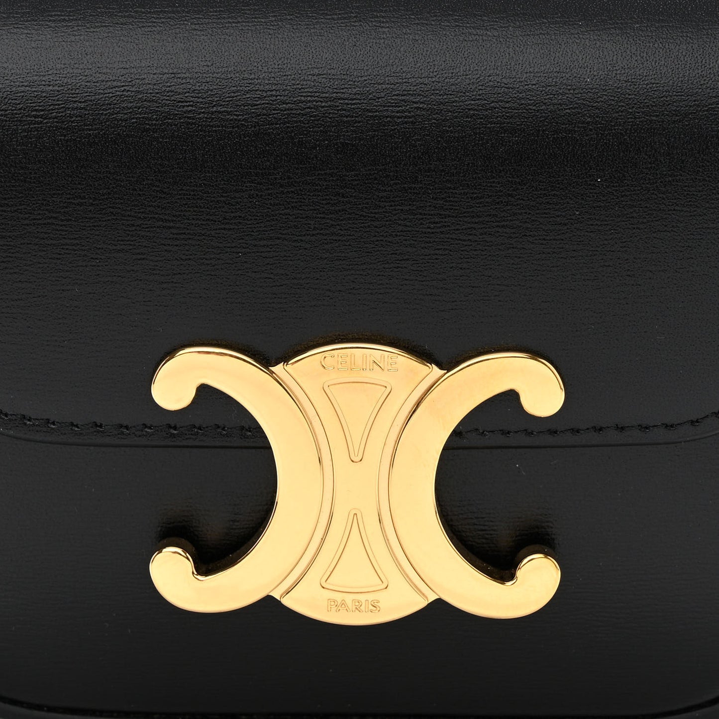 Shiny Calfskin Mini Claude Black