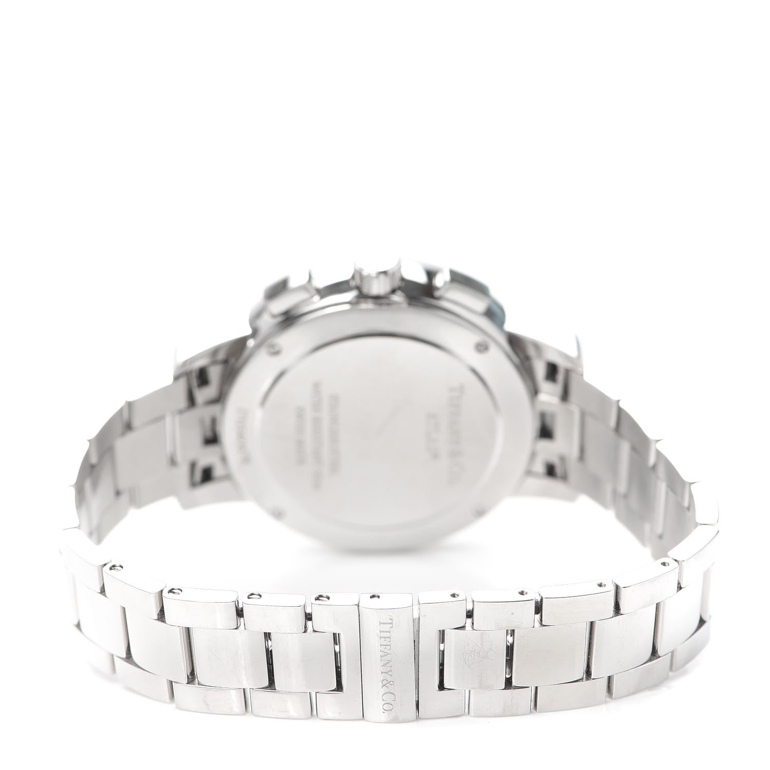 Tiffany Stainless Steel Diamond Bezel 36mm Atlas Dome Chronograph Quartz Watch 3 of 6