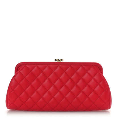 Chanel Lambskin Quilted Timeless Clutch Fuchsia 1 of 11