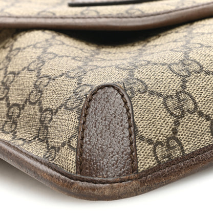 Gucci GG Supreme Monogram Web Medium Neo Vintage Flap Messenger Bag Beige New Acero 11 of 12