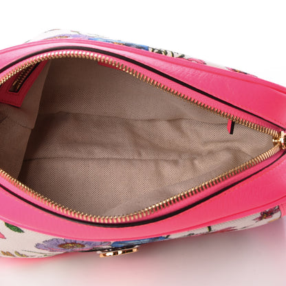 Gucci Canvas Flora Floral Shoulder Bag White Fuchsia Fluo 4 of 11