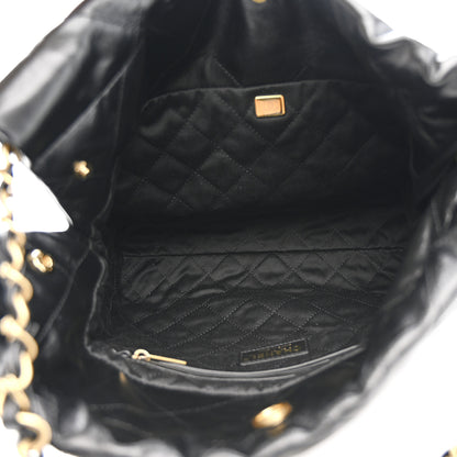 Chanel Shiny Calfskin Quilted Small Chanel 22 Black 6 of 11