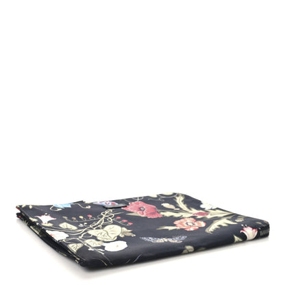 Gucci Canvas Flora Knight Travel Laptop Document Case Black 4 of 8