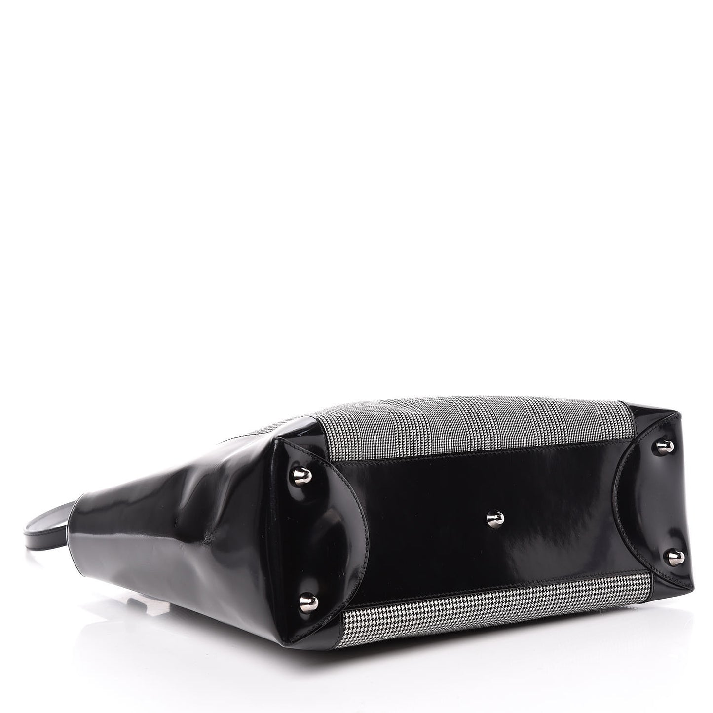 Patent Canvas Large Lady Dior Black