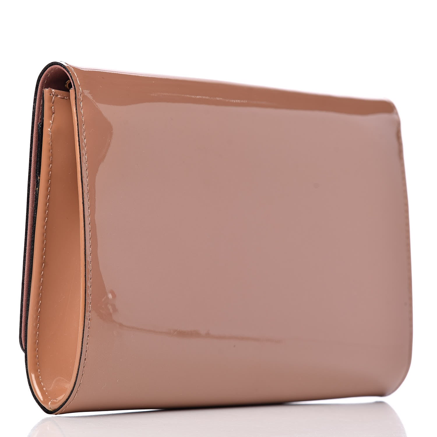 Louis Vuitton Patent Louise New Sobe Clutch Rose Velours 3 of 7