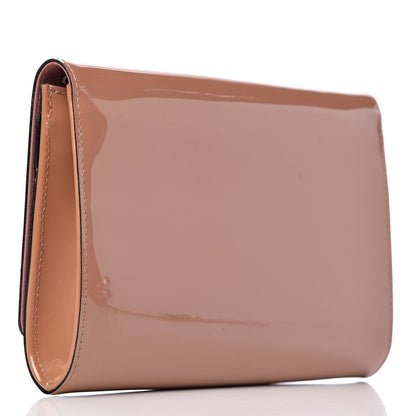 Louis Vuitton Patent Louise New Sobe Clutch Rose Velours 3 of 7
