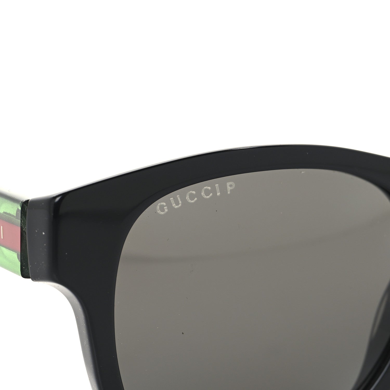 Gucci Acetate Web Sunglasses GG 0003S Black Green 7 of 7